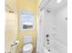 Bathroom features a window over the toilet and a shower/bath, offering light and style at 103 Caddies Ct, Shelby, NC 28150