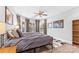 Bedroom showcasing a king-sized bed, and large bay windows at 103 Caddies Ct, Shelby, NC 28150
