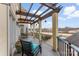 The outdoor patio has a pergola, railing and is perfect for lounging poolside at 103 Caddies Ct, Shelby, NC 28150
