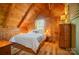Bright bedroom with wood-paneled walls and natural light at 2139 Peninsula Dr, Clover, SC 29710
