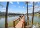 Picturesque dock overlooking a tranquil lake, perfect for relaxation and enjoying the water at 2139 Peninsula Dr, Clover, SC 29710