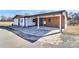 Concrete patio with a white support column at 2159 Greenleaf Rd, Clover, SC 29710