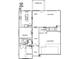 Main floor plan featuring a kitchen, dining room, flex room, and garage at 2216 Camber Dr # Cwo0074, Gastonia, NC 28054