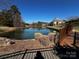 Picturesque pond with lush greenery creating a tranquil and inviting atmosphere at 2937 Bellasera Way, Matthews, NC 28105