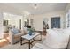 Comfortable living room showcasing hardwood floors, neutral furniture, and seamless flow to other rooms at 316 S Summit Ave, Charlotte, NC 28208