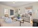 Bright living room featuring hardwood floors, a decorative fireplace, neutral furniture, and seamless flow at 316 S Summit Ave, Charlotte, NC 28208