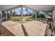 Large covered patio area with concrete pavers and ample space for outdoor furniture and relaxation at 528 Sherrill Ave, Lincolnton, NC 28092