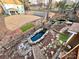 Expansive backyard with a pond and bridge, ready for outdoor enjoyment and entertaining at 9009 Cebu Ct, Fort Mill, SC 29708