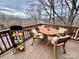 Outdoor deck area with table and chairs, perfect for entertaining or enjoying the view at 9009 Cebu Ct, Fort Mill, SC 29708