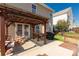 Outdoor patio featuring a wooden pergola, offering a perfect space for al fresco dining and relaxation at 11502 Wilson Mill Ln, Pineville, NC 28134