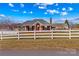 Charming brick home with a red front door, classic design, and a white picket fence, radiating curb appeal at 130 Ketchie Dr, Mooresville, NC 28115