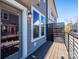Outdoor balcony space with grey siding and wood floor at 1307 Cerium Way, Charlotte, NC 28211