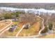 Overhead view of multiple homes, near a lake at 247 Reese Wilson Rd, Belmont, NC 28012