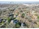 An aerial view of the neighborhood, showing the density of houses and proximity to a city at 2729 Duncan Ave, Charlotte, NC 28205