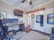 Bedroom featuring a ceiling fan, modern lighting, and a dedicated workspace at 2729 Duncan Ave, Charlotte, NC 28205