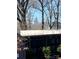 View of the city skyline from the backyard framed by mature trees at 2729 Duncan Ave, Charlotte, NC 28205