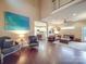 Open-concept living room with hardwood floors and seamless flow into the kitchen at 2729 Duncan Ave, Charlotte, NC 28205