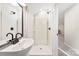 Clean and bright bathroom featuring modern fixtures and a walk-in shower at 40934 Deer Haven Dr, Albemarle, NC 28001