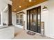 Close up of a beautiful front porch and door with rustic touches at 40934 Deer Haven Dr, Albemarle, NC 28001