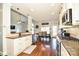 Open-concept kitchen with stainless steel appliances and granite countertops at 4812 Campobello Dr, Monroe, NC 28110