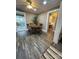 Inviting dining room with ceiling fan, hardwood floors, and easy access to other rooms at 122 E Hargrave St # 50, Wadesboro, NC 28170