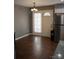 This is an eat-in kitchen, featuring stainless steel appliances and plenty of room to entertain at 1906 Bromwich Rd # B, Charlotte, NC 28208