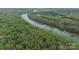 Aerial view showcasing the property's proximity to a river and surrounding lush greenery, offering a serene setting at 2125 Partridge Berry Ln, Rock Hill, SC 29730