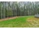 Lush backyard with mature trees, and landscaping, providing privacy and natural beauty to the property at 2125 Partridge Berry Ln, Rock Hill, SC 29730