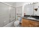 Classic bathroom with tub-shower combination and vanity with storage at 2623 Shaw Ave, Gastonia, NC 28054