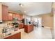Spacious kitchen with stainless steel appliances, an island, and adjacent dining area at 757 Jones Branch Rd, Fort Mill, SC 29715