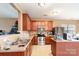 Kitchen area with stainless steel appliances and plenty of counter space plus an island at 757 Jones Branch Rd, Fort Mill, SC 29715