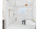 Bright bathroom showcasing a modern glass shower, soaking tub, stylish fixtures, and elegant design for a spa-like experience at 1010 Rolling Meadows Dr # Rm14, Mooresville, NC 28115
