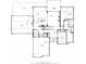 Detailed first floor plan featuring a kitchen, Gathering room, foyer, flex room, garage, and patio at 1010 Rolling Meadows Dr # Rm14, Mooresville, NC 28115