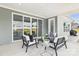Inviting outdoor patio featuring comfortable seating, stylish decor, and views of the backyard creating an ideal relaxation space at 1010 Rolling Meadows Dr # Rm14, Mooresville, NC 28115