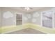 Cozy bedroom with unique wall decor and plenty of natural light at 124 Woodside Ln, Lancaster, SC 29720