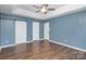 Spacious main bedroom with hardwood floors and ample closet space at 124 Woodside Ln, Lancaster, SC 29720