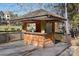 Charming outdoor bar area perfect for entertaining guests at 126 Emerald Dr, Mooresville, NC 28117