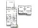 Detailed floor plan showcasing the layout of this home, including the garage and bedrooms at 17025 Malone Ln, Mint Hill, NC 28227