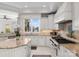 Gourmet kitchen featuring custom cabinetry and an island at 18432 Harbor Light Blvd, Cornelius, NC 28031