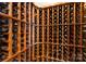 Spacious wine cellar featuring custom wooden racks and ample storage for wine enthusiasts at 18432 Harbor Light Blvd, Cornelius, NC 28031