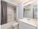 Bathroom with a shower and bathtub combination and a large mirror over the sink at 211 Heritage Blvd # 108, Fort Mill, SC 29715