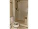 Bathroom featuring a toilet and shower stall at 3045 Woodleaf Rd, Salisbury, NC 28147