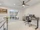 Upstairs bonus room with a sliding door to a deck, ideal for an office at 4010 Citra Ln, Charlotte, NC 28217