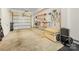 Spacious garage with ample storage space for bikes, tools, and other equipment at 4010 Citra Ln, Charlotte, NC 28217