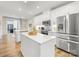 Spacious kitchen with stainless steel appliances, an island, and plenty of counter space at 4010 Citra Ln, Charlotte, NC 28217