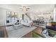 Open concept living room, dining room, and kitchen with a view of the staircase to the second floor at 4023 Vista Pine Dr, Charlotte, NC 28215