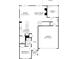 Layout of the first floor of the house, including the garage and a bedroom at 4027 Vista Pine Dr, Charlotte, NC 28215