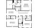 Second floorplan of bedrooms and a flex space above the garage at 4027 Vista Pine Dr, Charlotte, NC 28215