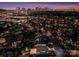 An elevated perspective of the residential area with city skyline in background, showcasing location at 448 Iverson Way, Charlotte, NC 28203