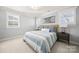 Cozy bedroom featuring a comfortable bed, soft lighting, and serene decor, creating a relaxing atmosphere at 448 Iverson Way, Charlotte, NC 28203